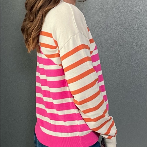 Asymmetrical stripe sweater - Picture 2 of 3